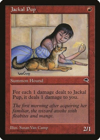 Jackal Pup Tempest Magic card