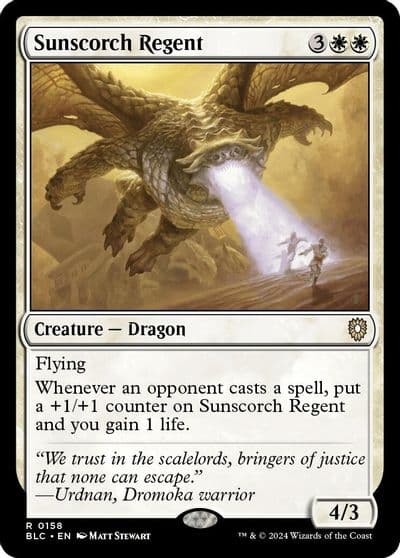 Sunscorch Regent Commander: Bloomburrow Magic card