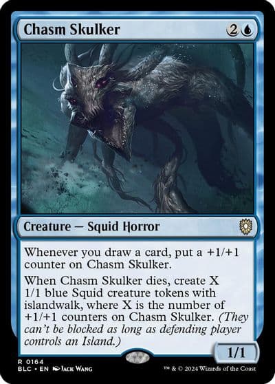 Chasm Skulker Commander: Bloomburrow Magic card