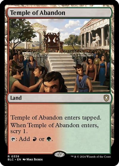 Temple of Abandon Commander: Bloomburrow Magic card