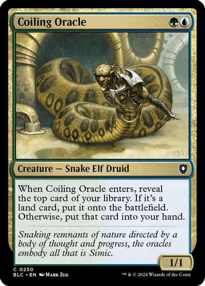 Coiling Oracle Commander: Bloomburrow Magic card