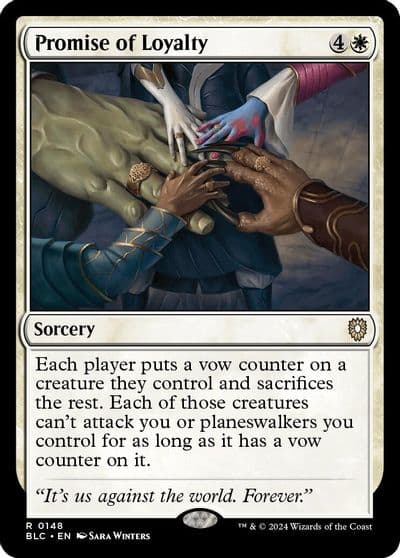 Promise of Loyalty Commander: Bloomburrow Magic card