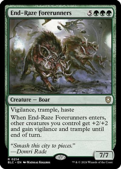 End Raze Forerunners Commander: Bloomburrow Magic card