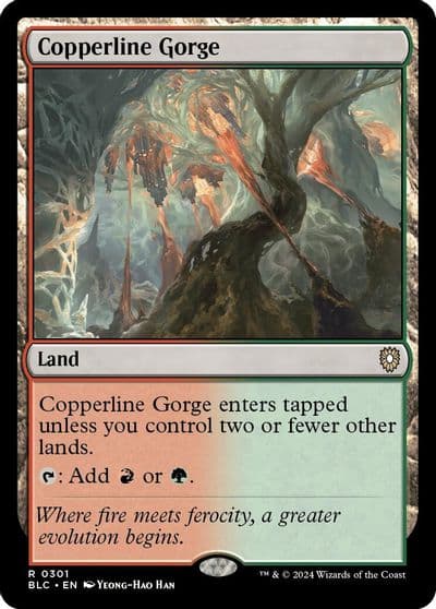 Copperline Gorge Commander: Bloomburrow Magic card