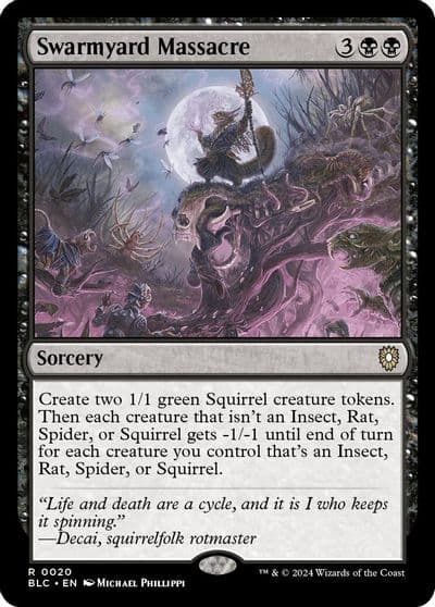 Swarmyard Massacre Commander: Bloomburrow Magic card