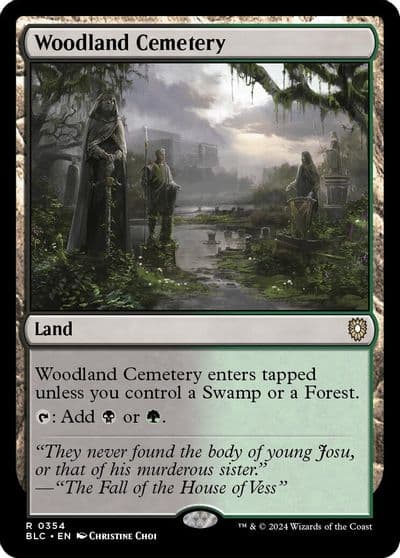 Woodland Cemetery Commander: Bloomburrow Magic card