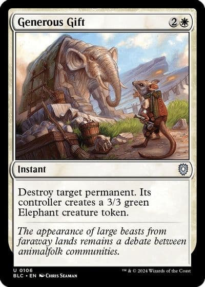 Generous Gift Commander: Bloomburrow Magic card