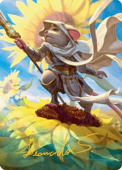 Elspeth Suns Champion Art Card Gold Stamped Signature Art Series: Bloomburrow Magic card
