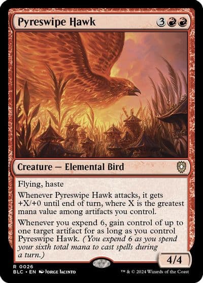 Pyreswipe Hawk Commander: Bloomburrow Magic card
