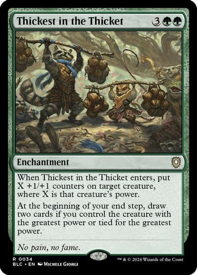 Thickest in the Thicket Commander: Bloomburrow Magic card