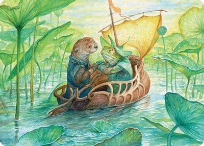 Run Away Together Art Card Art Series: Bloomburrow Magic card