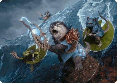 Valley Floodcaller Art Card Art Series: Bloomburrow Magic card