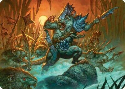 Persistent Marshstalker Art Card Art Series: Bloomburrow Magic card