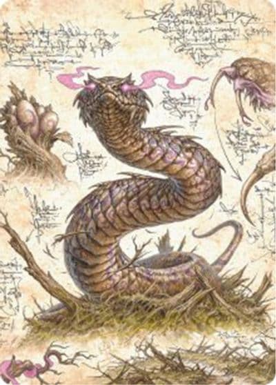 Rottenmouth Viper Art Card Art Series: Bloomburrow Magic card