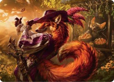 Mr Foxglove Art Card Art Series: Bloomburrow Magic card