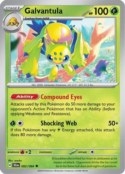 Galvantula SV: Shrouded Fable Pokemon card