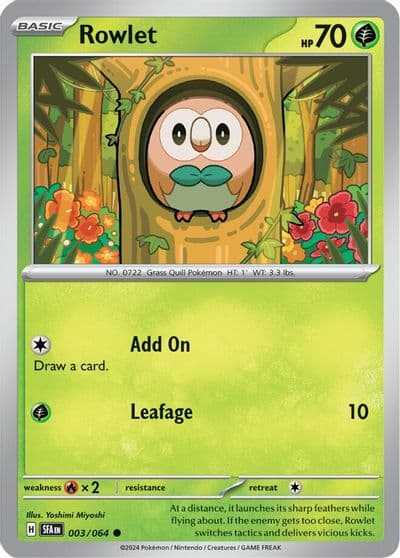 Rowlet SV: Shrouded Fable Pokemon card