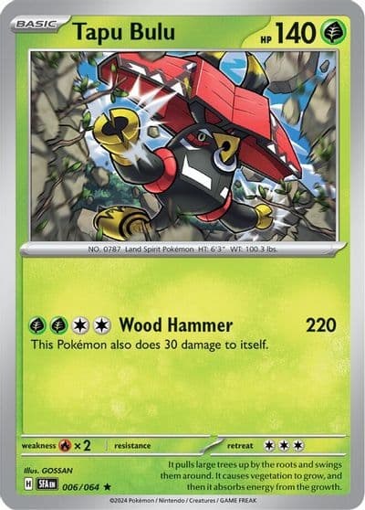Tapu Bulu SV: Shrouded Fable Pokemon card