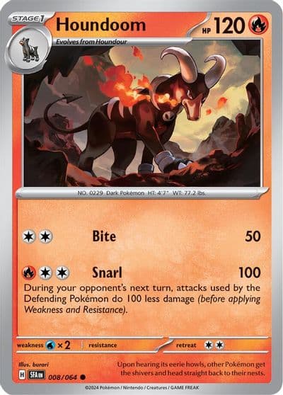 Houndoom SV: Shrouded Fable Pokemon card