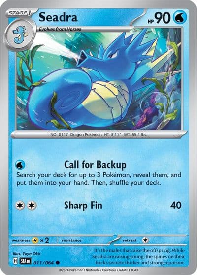 Seadra SV: Shrouded Fable Pokemon card