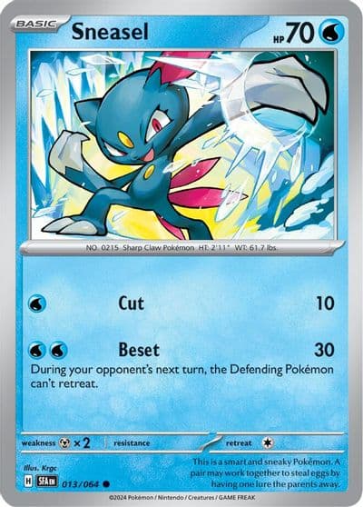 Sneasel SV: Shrouded Fable Pokemon card