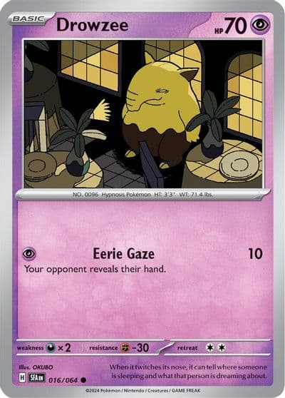 Drowzee SV: Shrouded Fable Pokemon card