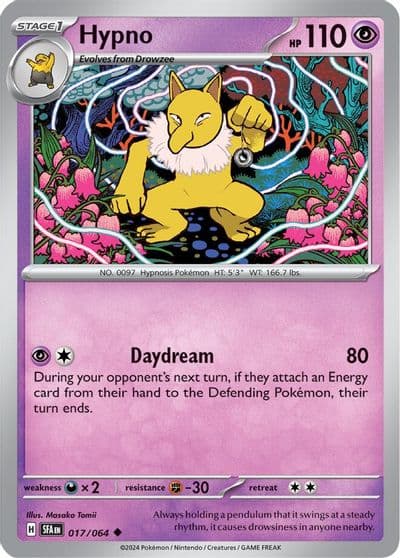 Hypno SV: Shrouded Fable Pokemon card