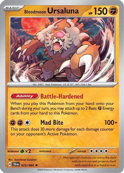 Bloodmoon Ursaluna SV: Shrouded Fable Pokemon card