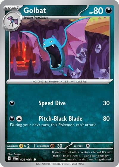 Golbat SV: Shrouded Fable Pokemon card