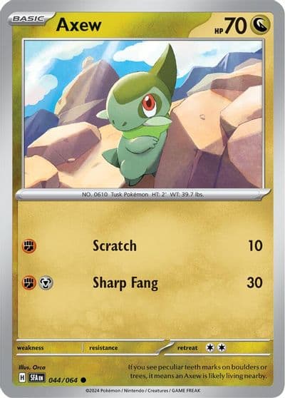 Axew SV: Shrouded Fable Pokemon card