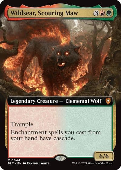 Wildsear Scouring Maw Extended Art Commander: Bloomburrow Magic card