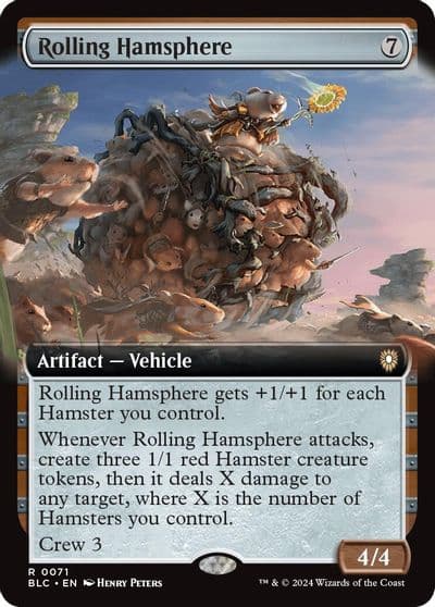 Rolling Hamsphere Extended Art Commander: Bloomburrow Magic card