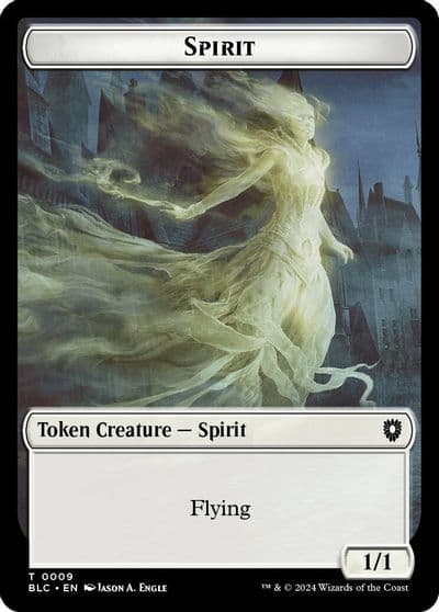 Spirit Faerie Double Sided Token Commander: Bloomburrow Magic card