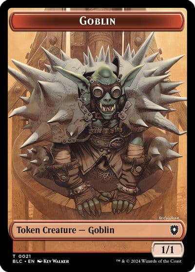 Goblin Thopter Double Sided Token Commander: Bloomburrow Magic card
