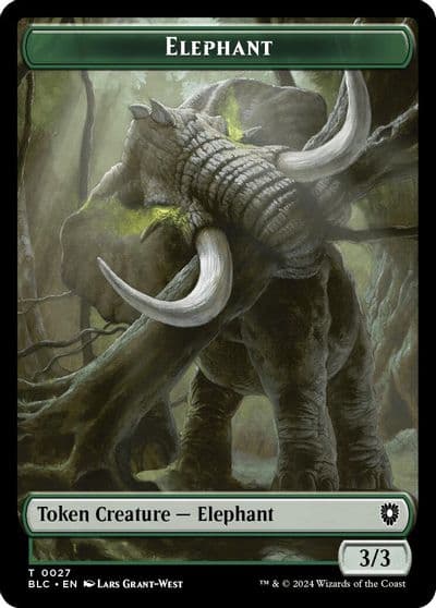 Elephant Squid Double Sided Token Commander: Bloomburrow Magic card