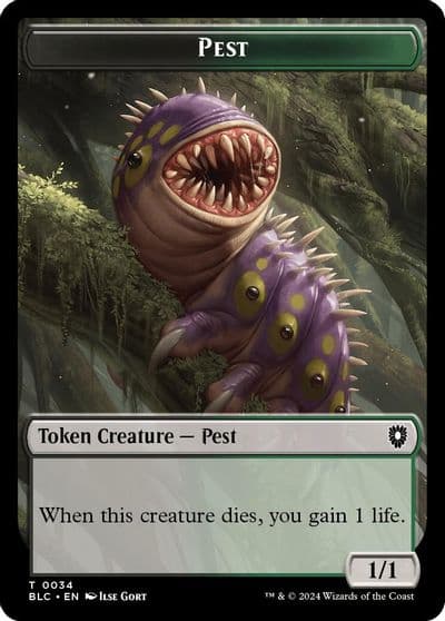 Pest Shapeshifter Double Sided Token Commander: Bloomburrow Magic card