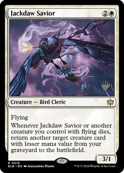 Jackdaw Savior Promo Pack: Bloomburrow Magic card