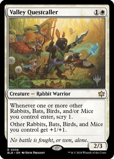 Valley Questcaller Promo Pack: Bloomburrow Magic card
