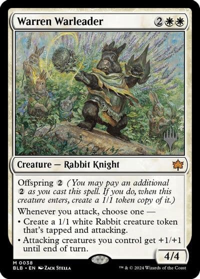 Warren Warleader Promo Pack: Bloomburrow Magic card