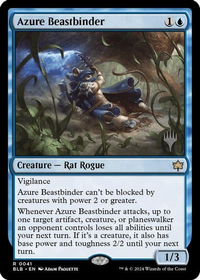 Azure Beastbinder Promo Pack: Bloomburrow Magic card