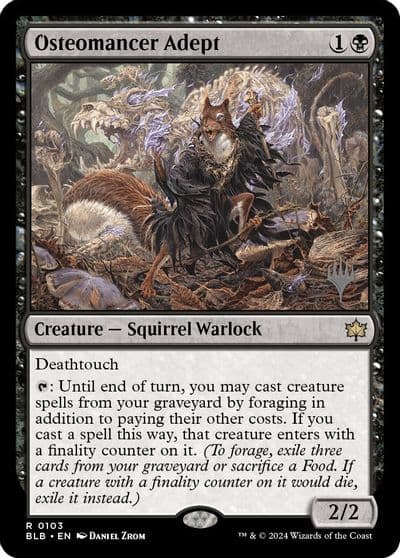 Osteomancer Adept Promo Pack: Bloomburrow Magic card