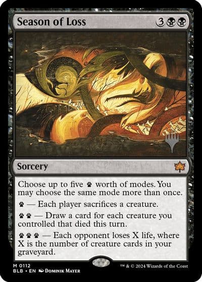 Season of Loss Promo Pack: Bloomburrow Magic card