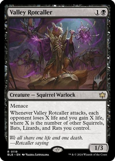 Valley Rotcaller Promo Pack: Bloomburrow Magic card