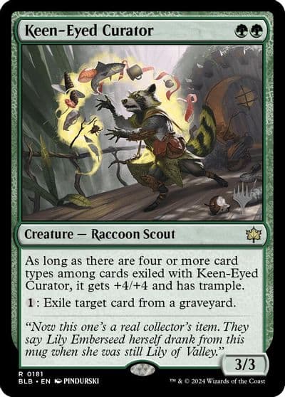 Keen Eyed Curator Promo Pack: Bloomburrow Magic card