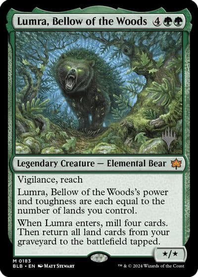 Lumra Bellow of the Woods Promo Pack: Bloomburrow Magic card