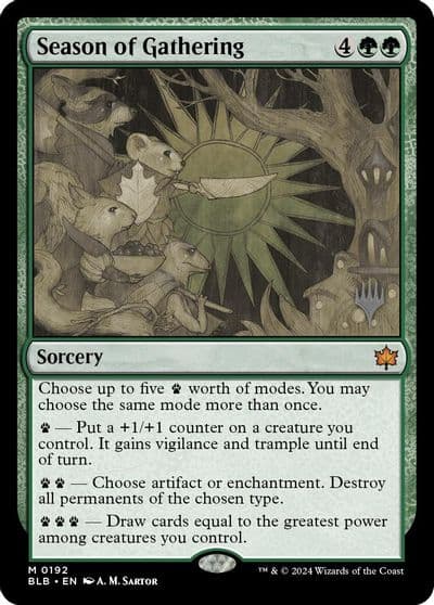 Season of Gathering Promo Pack: Bloomburrow Magic card