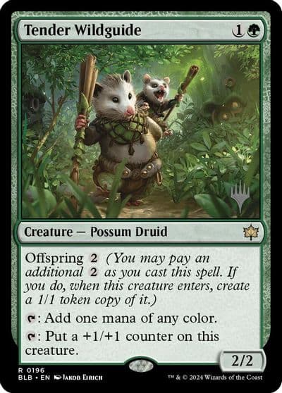 Tender Wildguide Promo Pack: Bloomburrow Magic card
