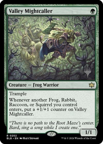Valley Mightcaller Promo Pack: Bloomburrow Magic card