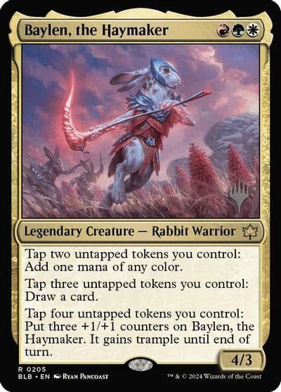 Baylen the Haymaker Promo Pack: Bloomburrow Magic card