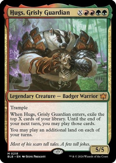 Hugs Grisly Guardian Promo Pack: Bloomburrow Magic card